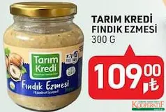 TARIM KREDİ FINDIK EZMESİ 300 G fiyat ve kampanya bilgisi